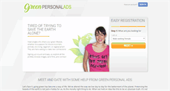 Desktop Screenshot of greenpersonalads.com